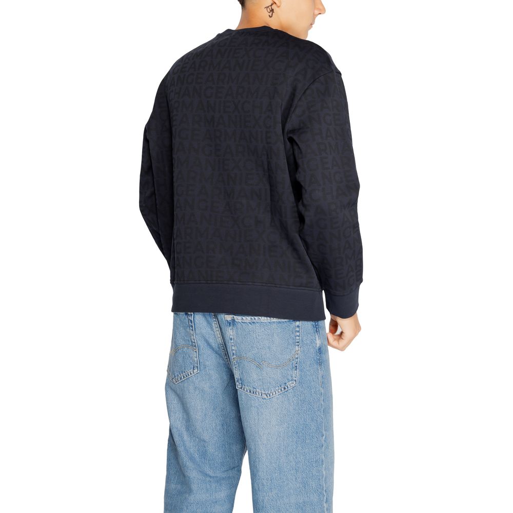 Felpa in cotone blu