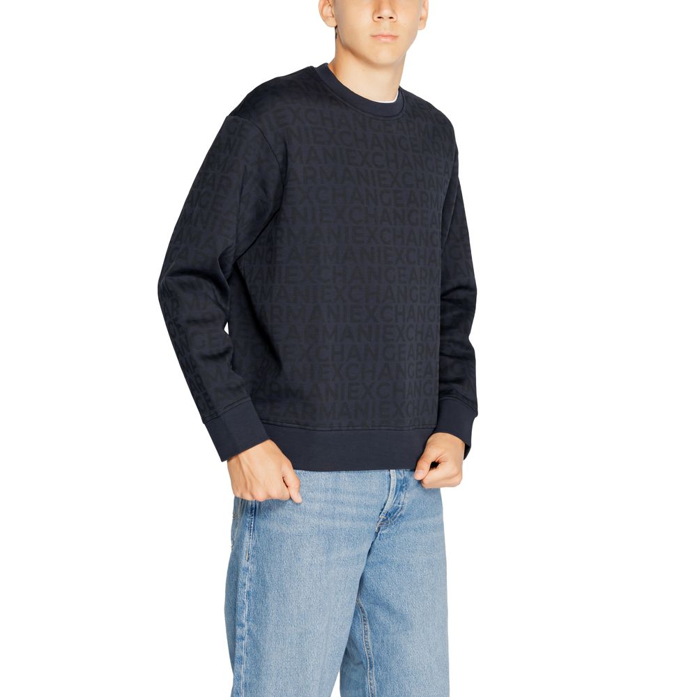 Felpa in cotone blu