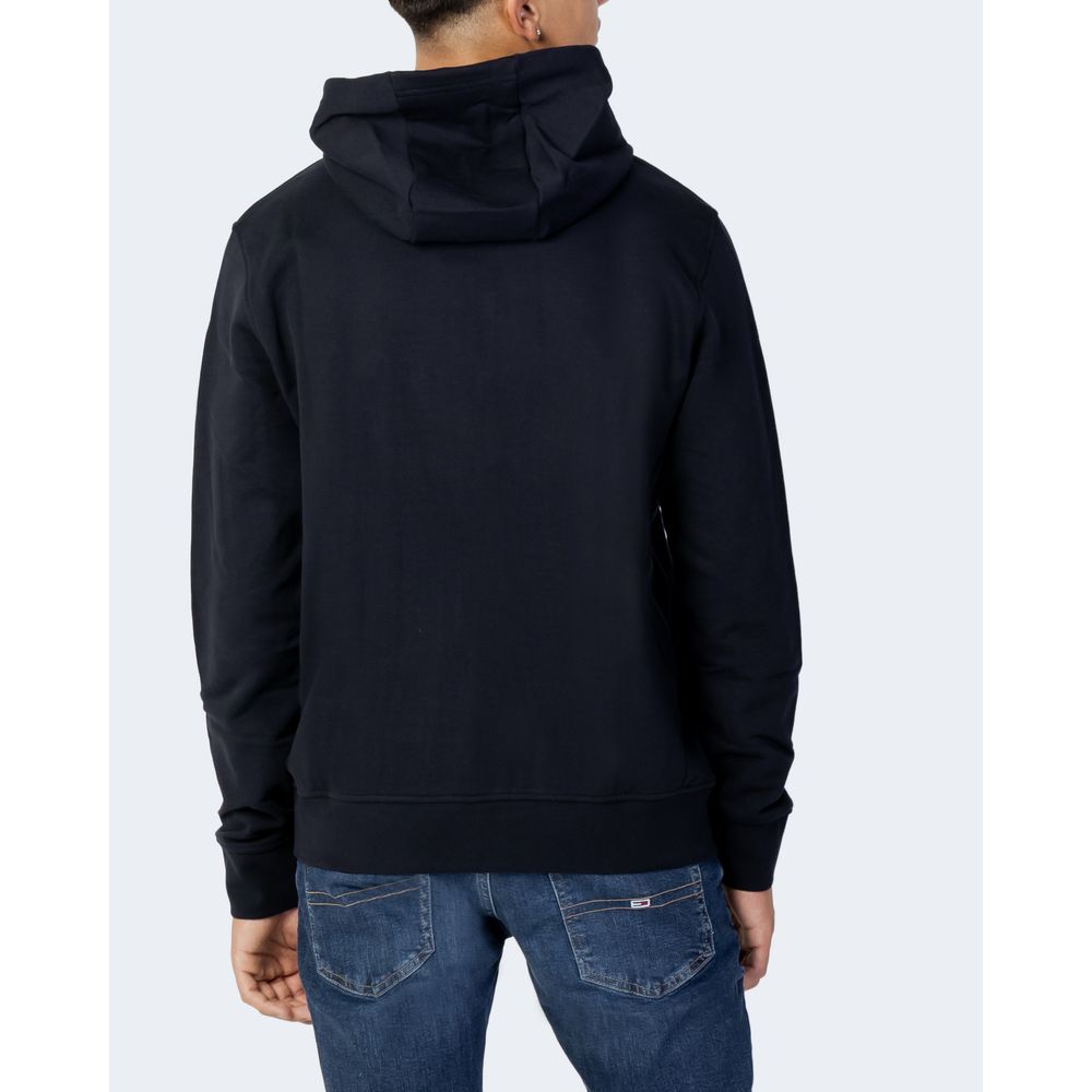 Felpa con cappuccio in cotone blu