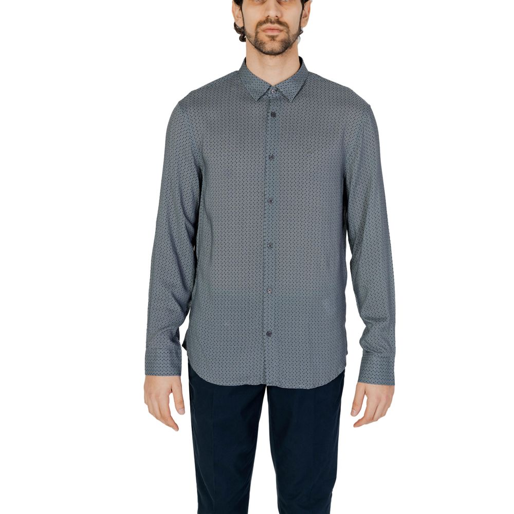 Camicia in viscosa grigia