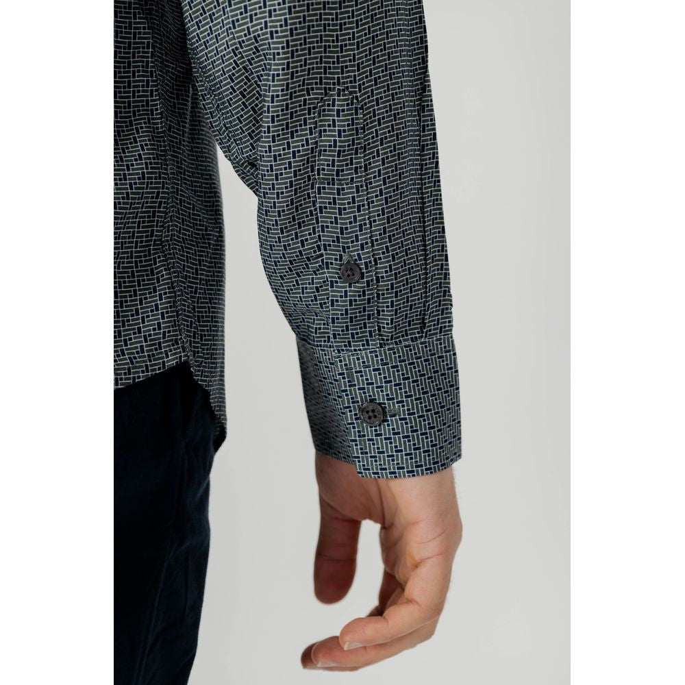 Camicia in viscosa grigia