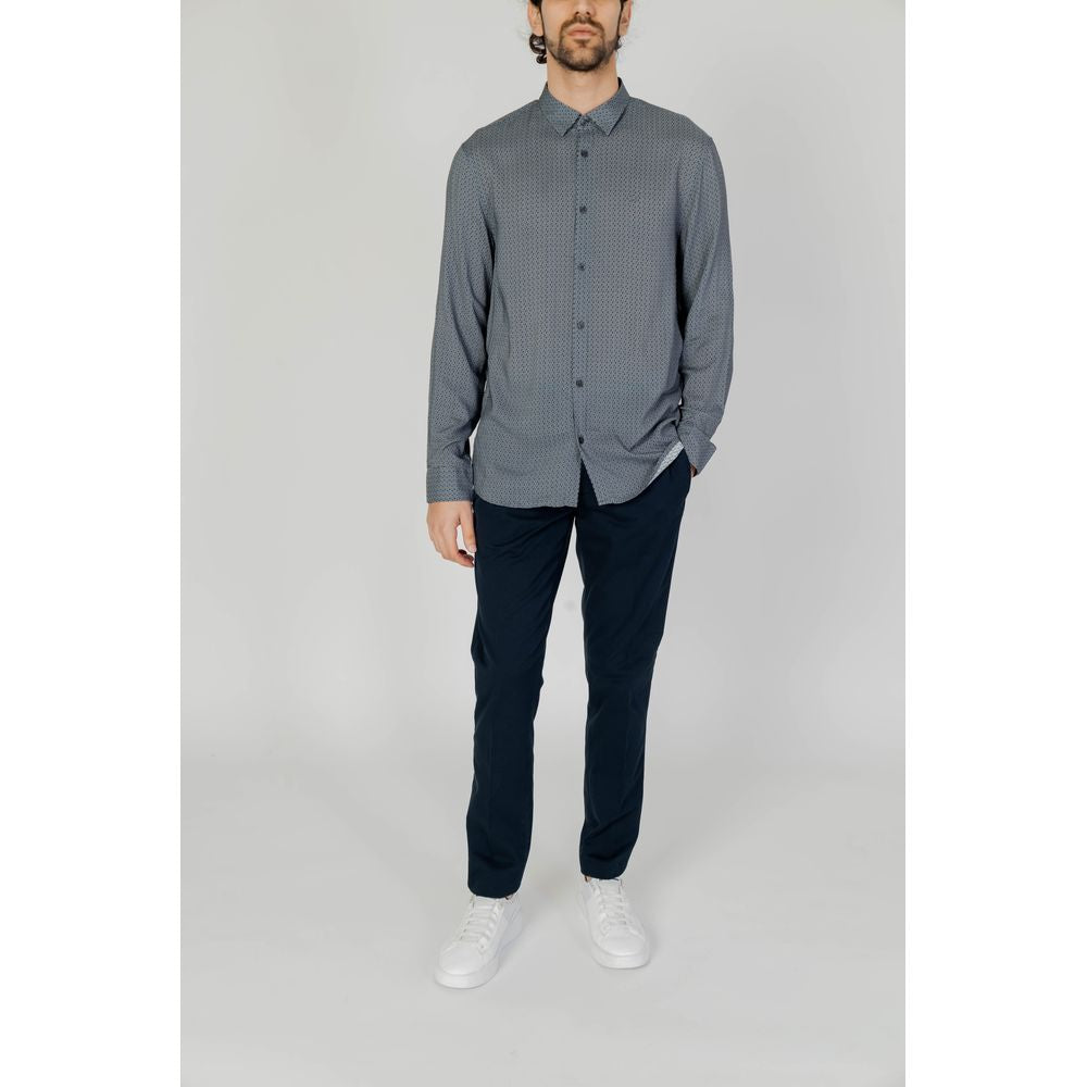 Camicia in viscosa grigia