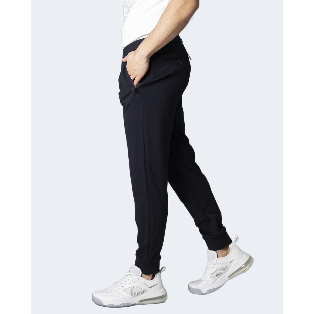 Pantaloni skinny in viscosa blu