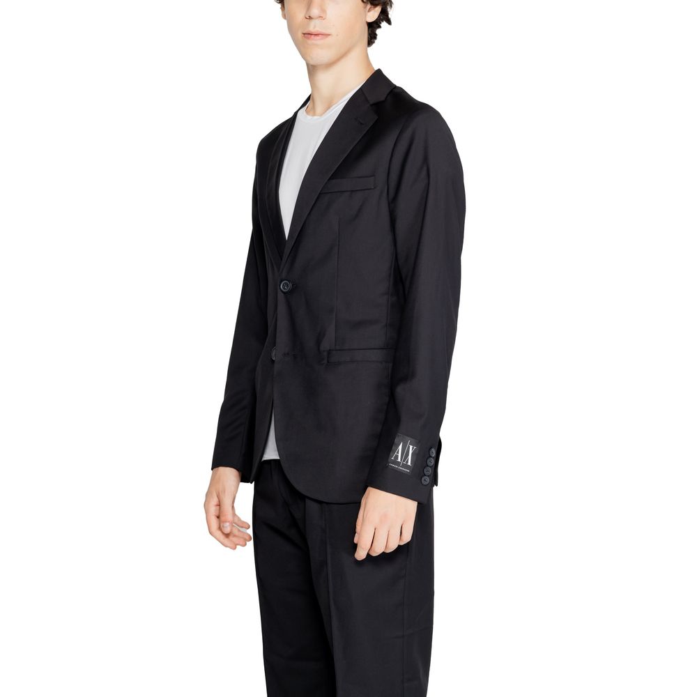 Blazer in poliestere nero