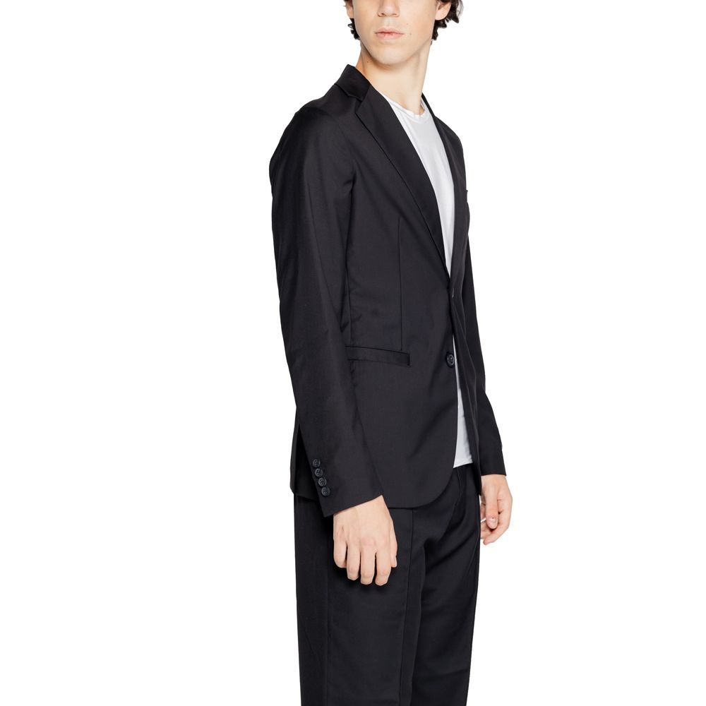 Blazer in poliestere nero