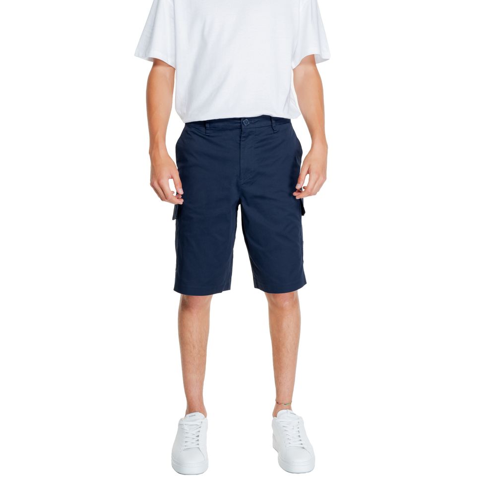 Bermuda di cotone blu