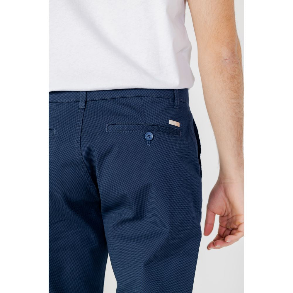 Pantaloni di cotone blu