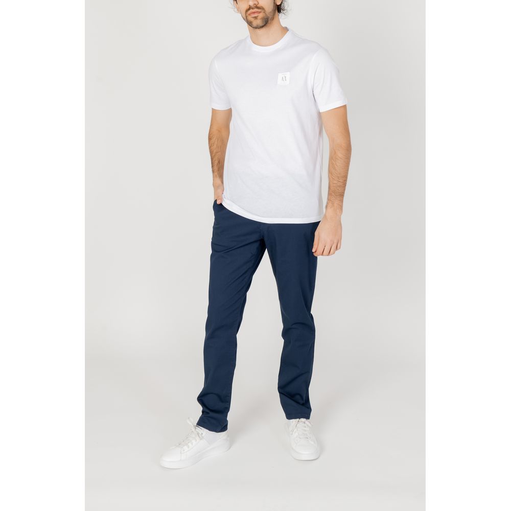 Pantaloni di cotone blu