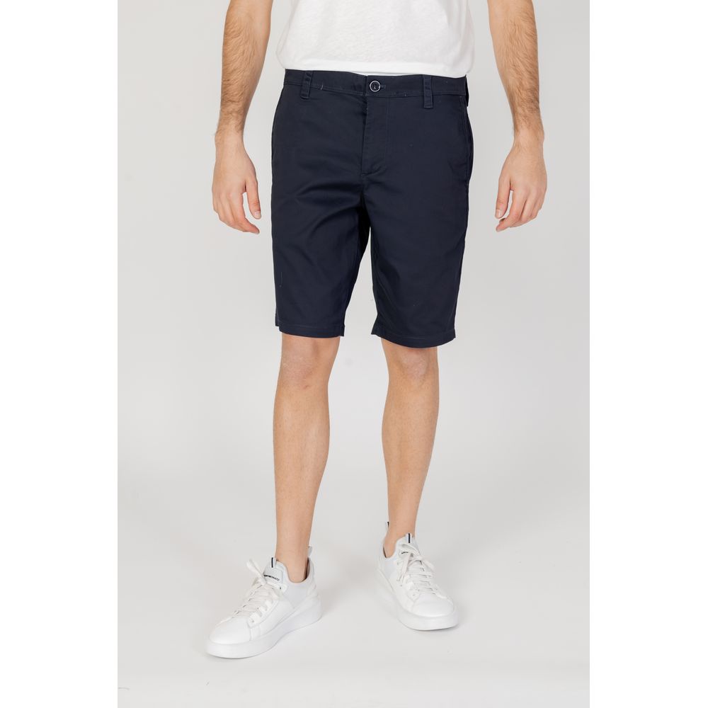 Bermuda di cotone blu