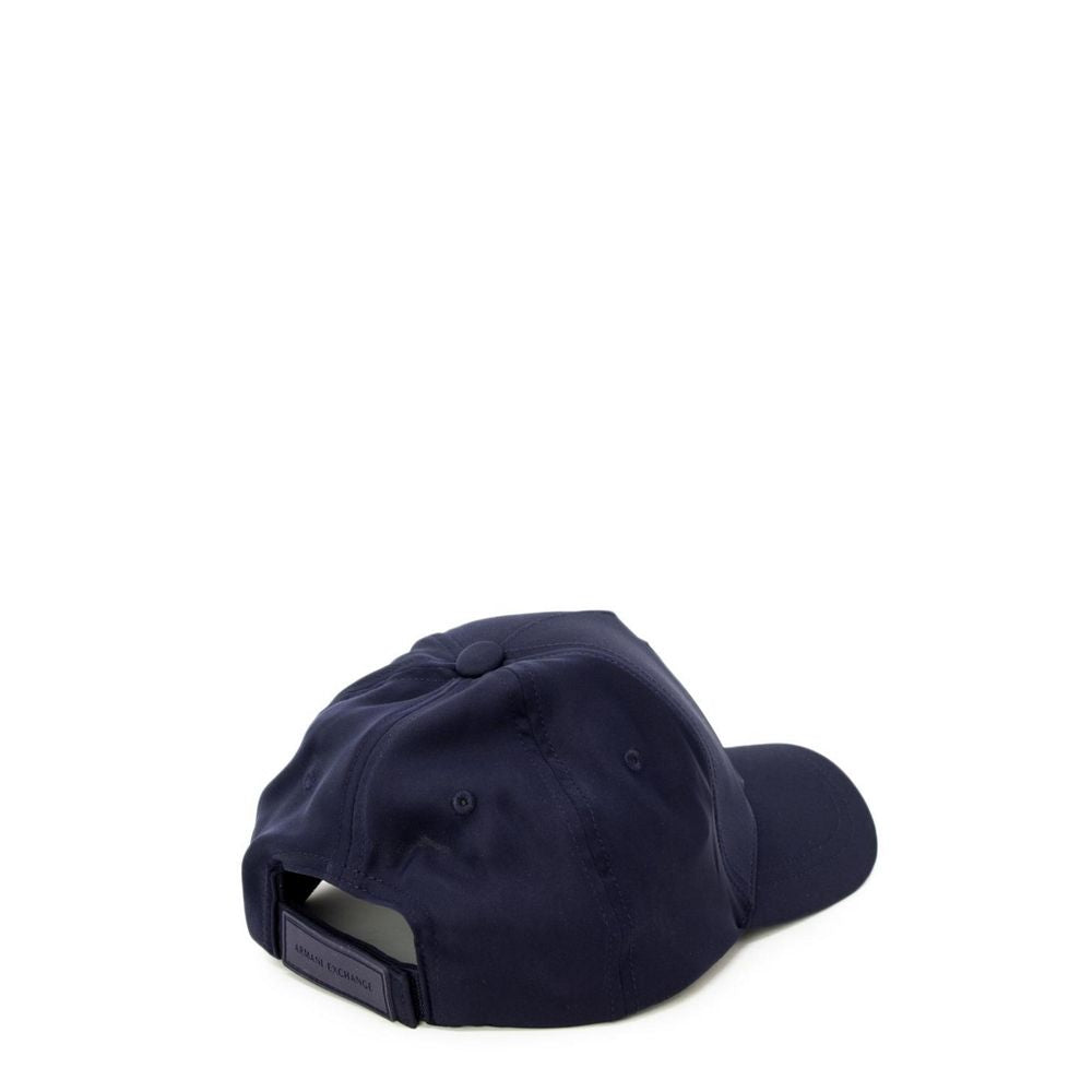Cappello da baseball con visiera in poliestere blu