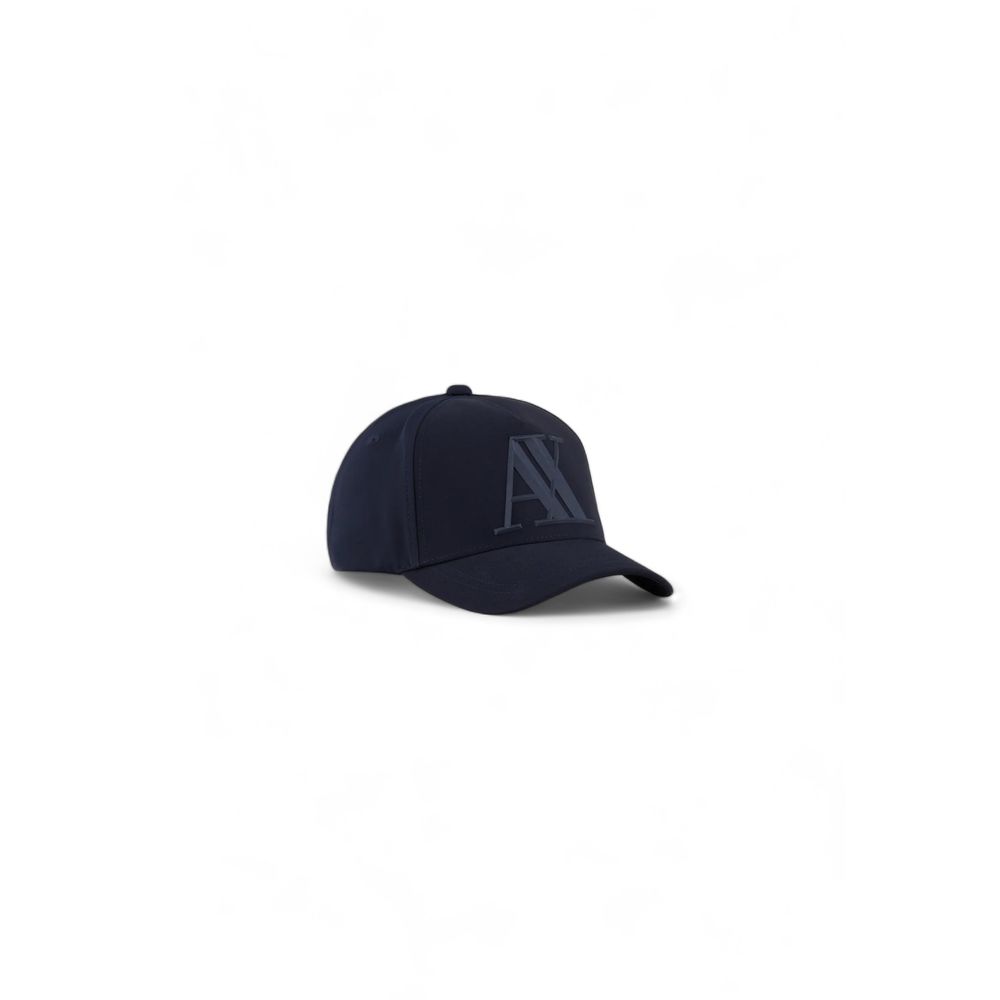 Cappello da baseball con visiera in poliestere blu