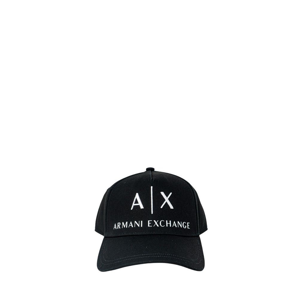 Cappello da baseball con visiera in cotone nero