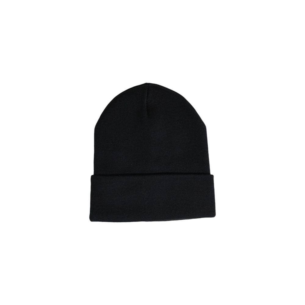 Cappello da baseball con visiera in poliestere nero