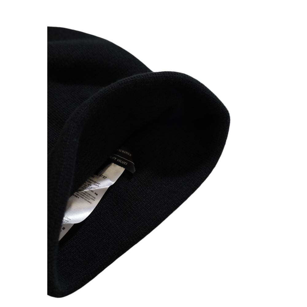 Cappello da baseball con visiera in poliestere nero