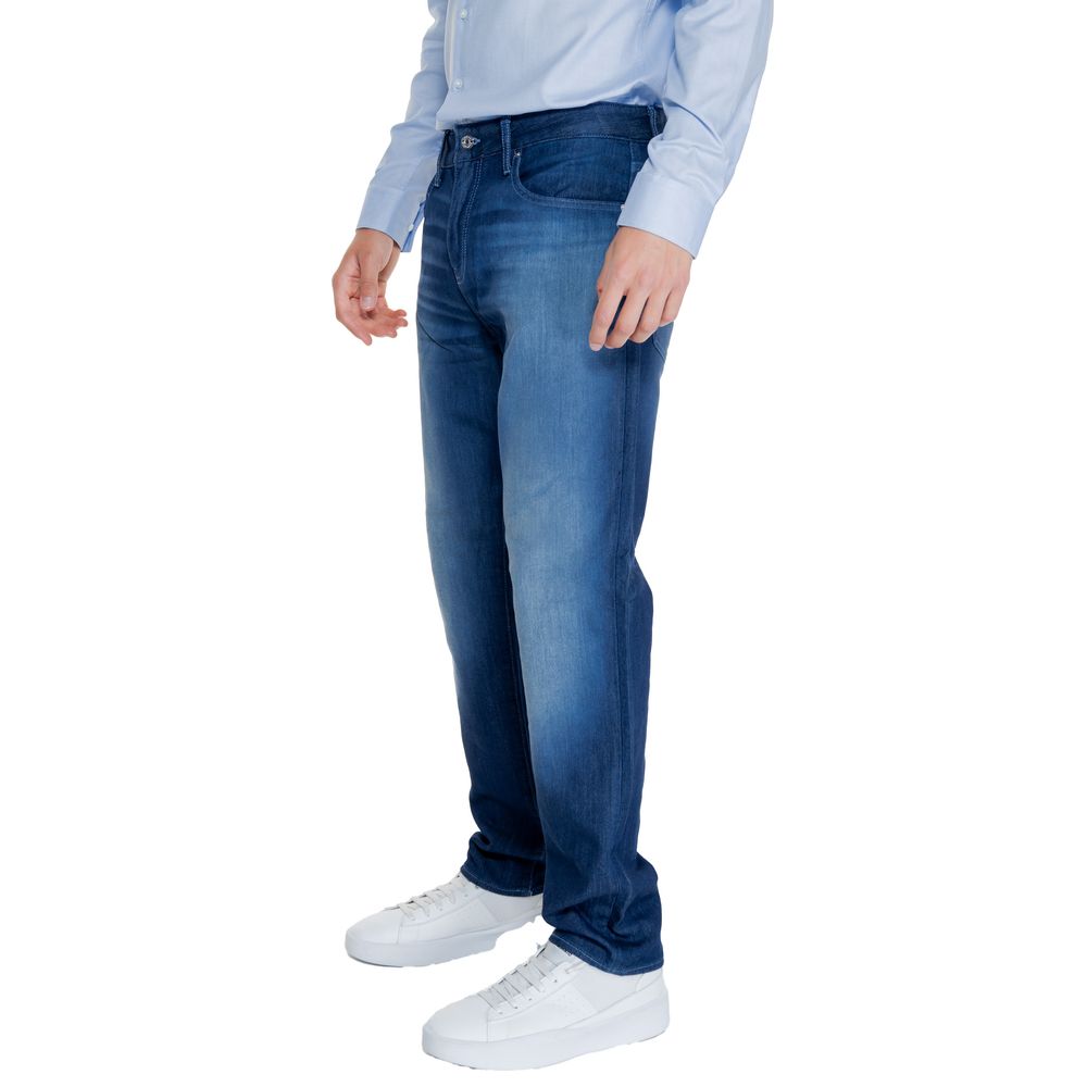 Pantaloni skinny in cotone blu