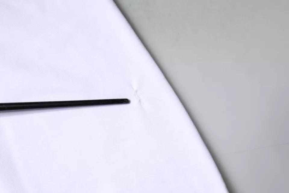 Felpa girocollo da uomo con logo in rilievo bianco