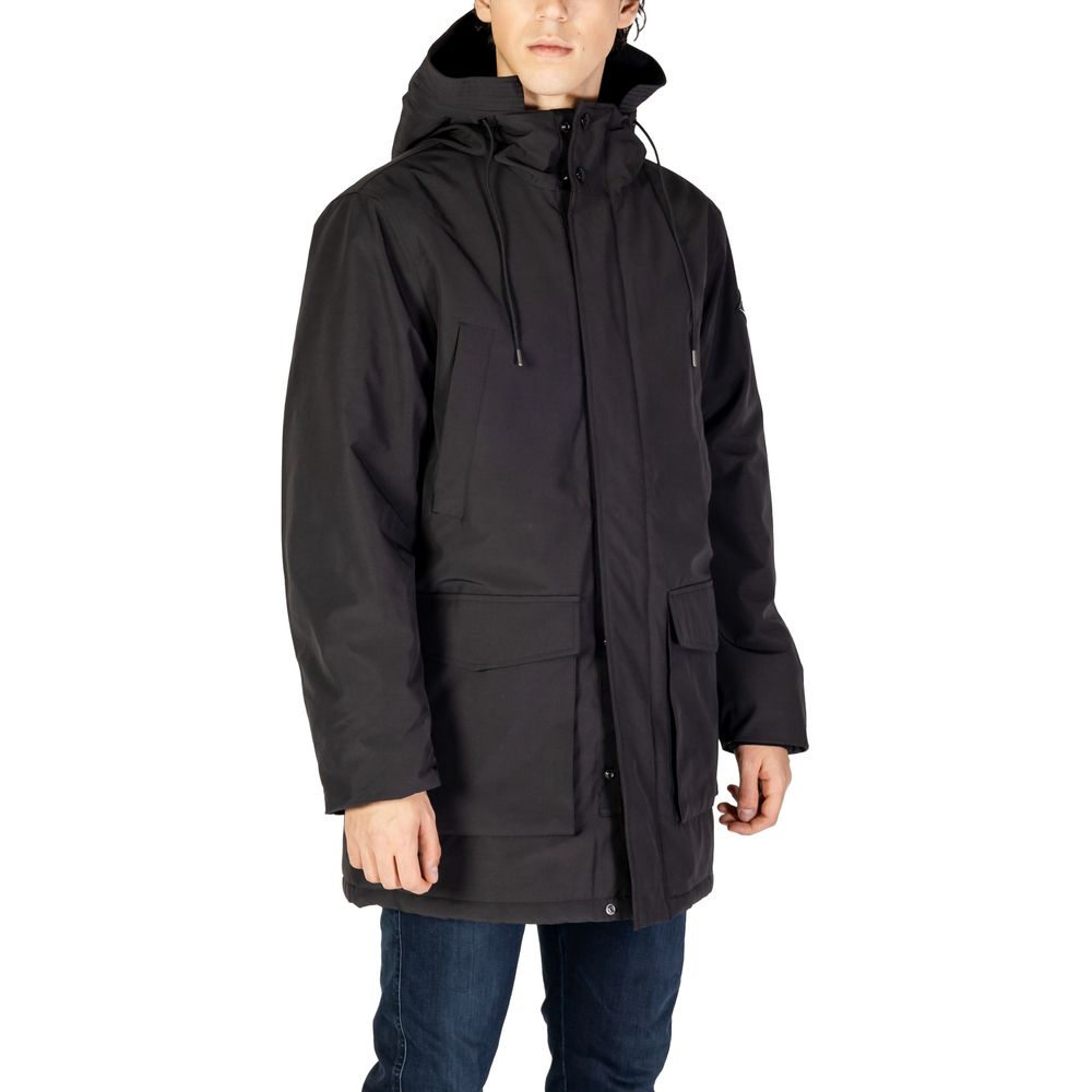 Parka in poliammide nero