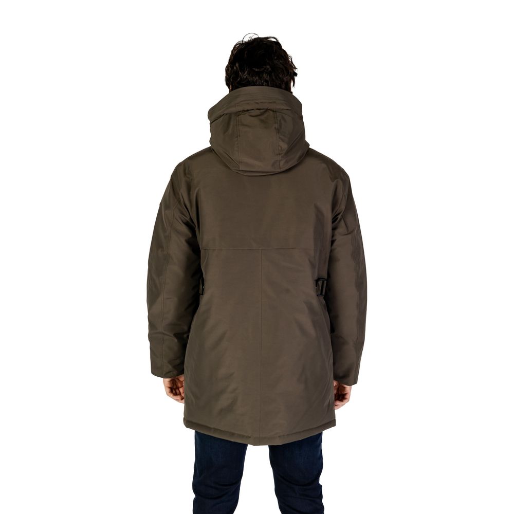 Parka in poliammide verde