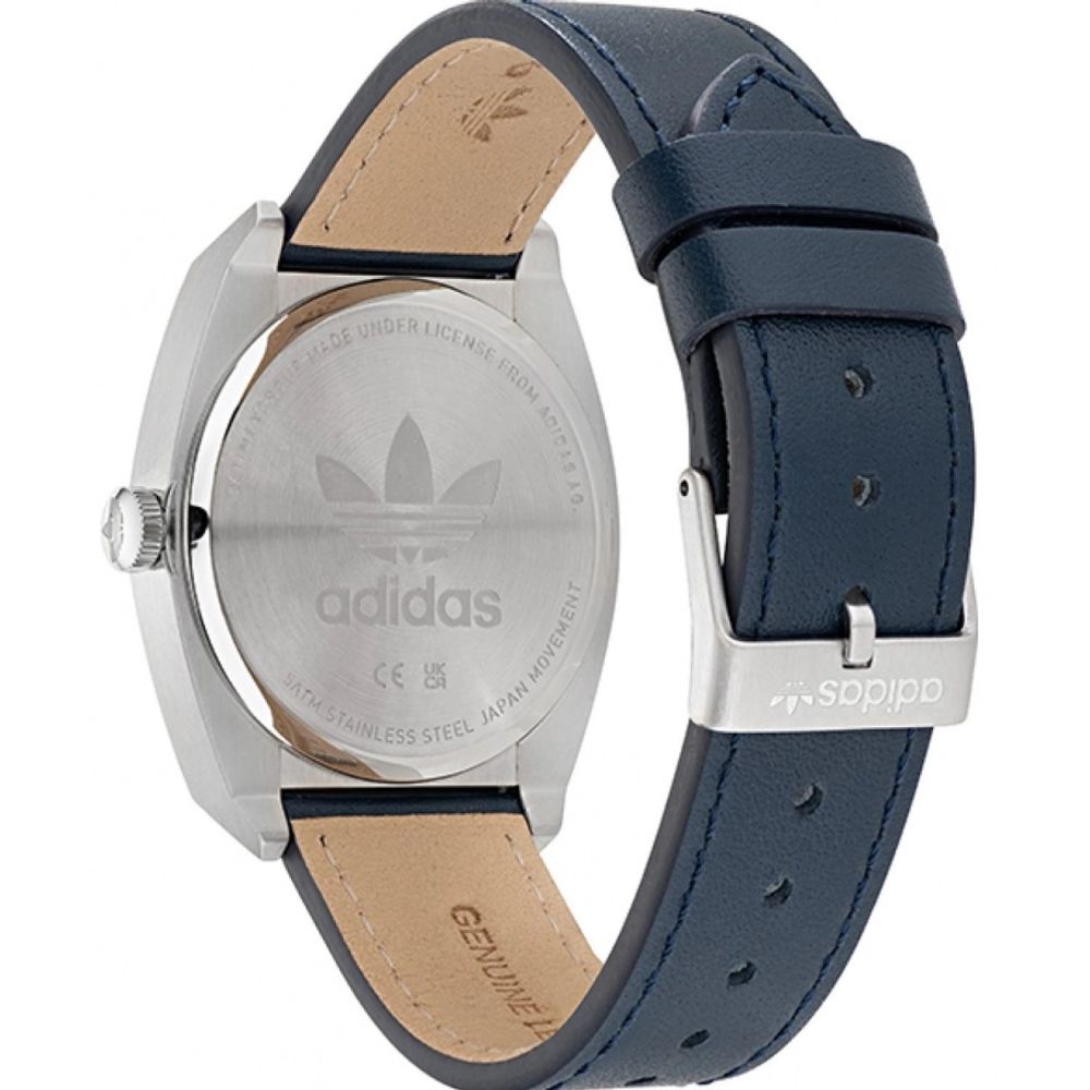 Orologio in pelle blu