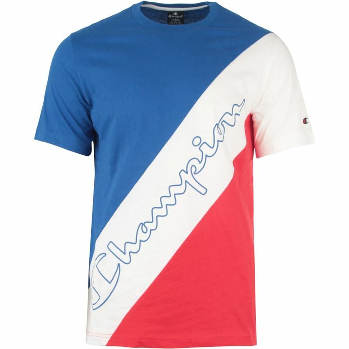 Men's Short Sleeve T-Shirt Champion Sportswear Blue