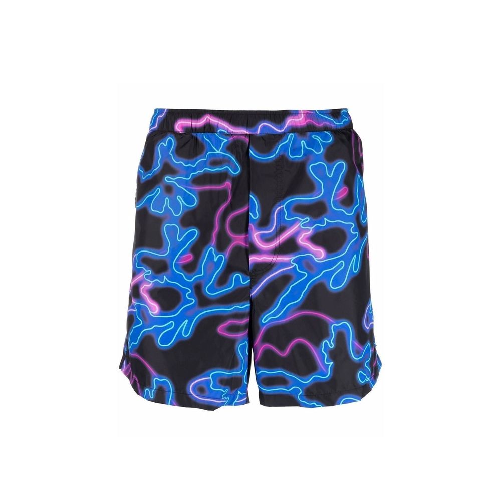 Pantaloncini da bagno con stampa neon