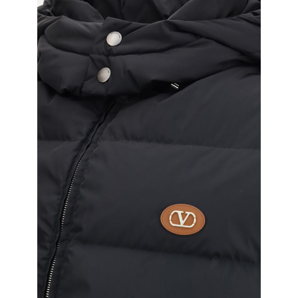 Gilet in piuma con firma Vlogo