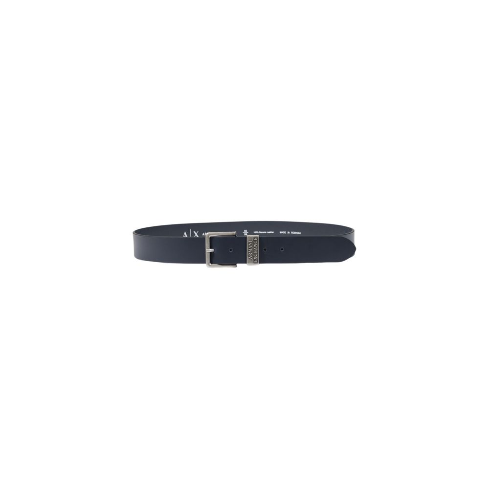 Cintura in pelle blu