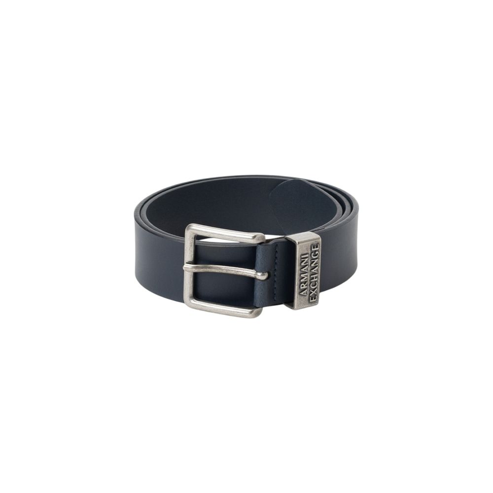 Cintura in pelle blu