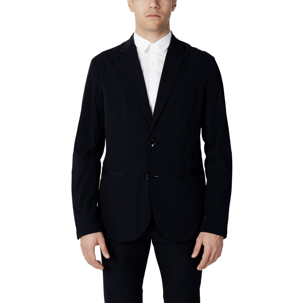 Blazer in cotone blu