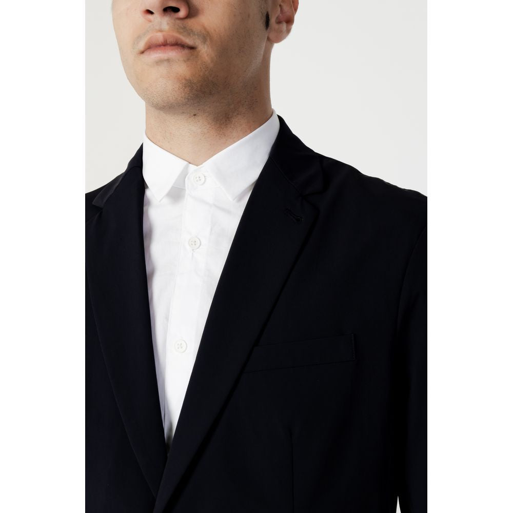 Blazer in cotone blu