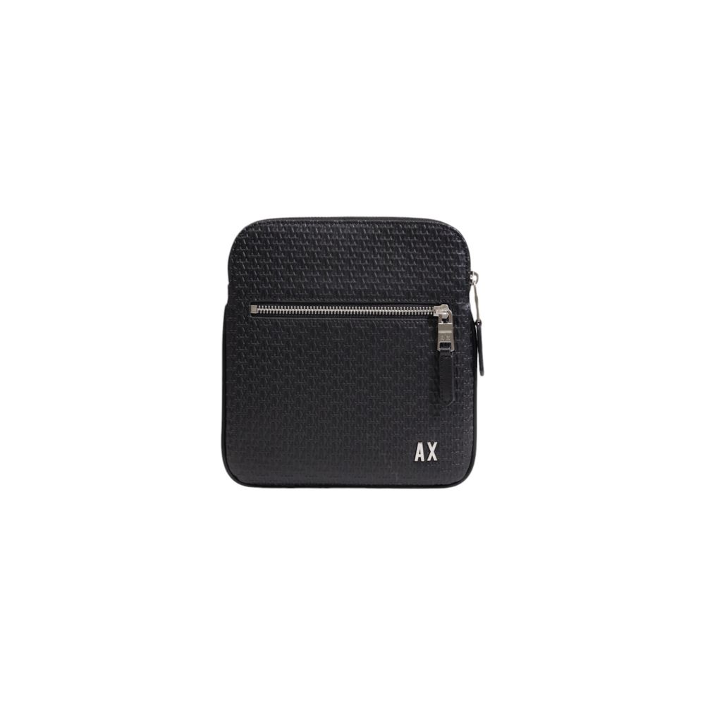 Borsa a tracolla in poliestere nero
