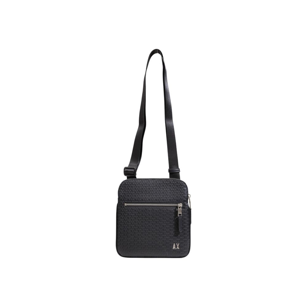 Borsa a tracolla in poliestere nero