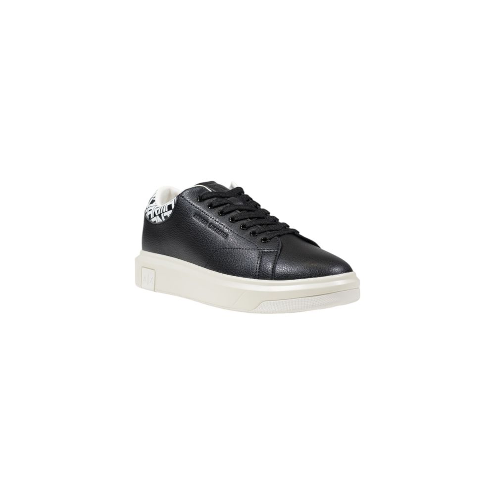 Sneaker in pelle bianca e nera