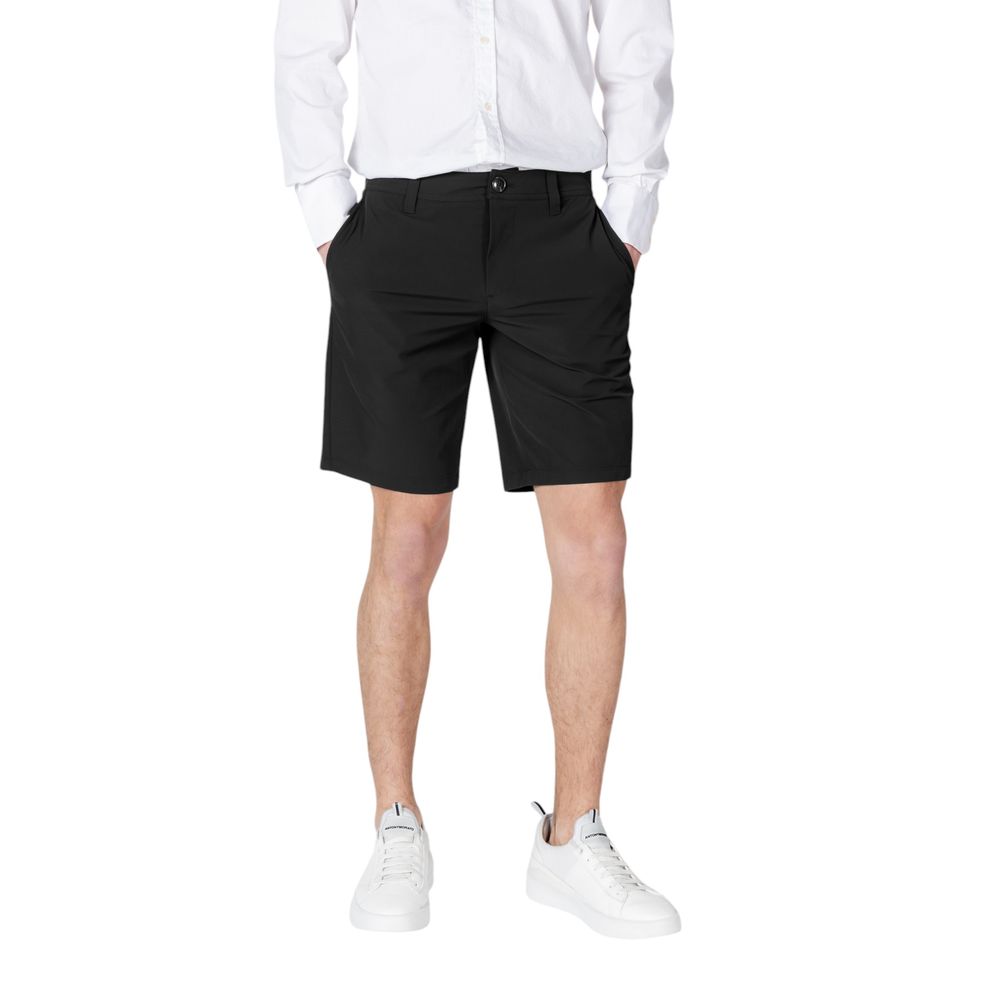 Bermuda in poliammide nero