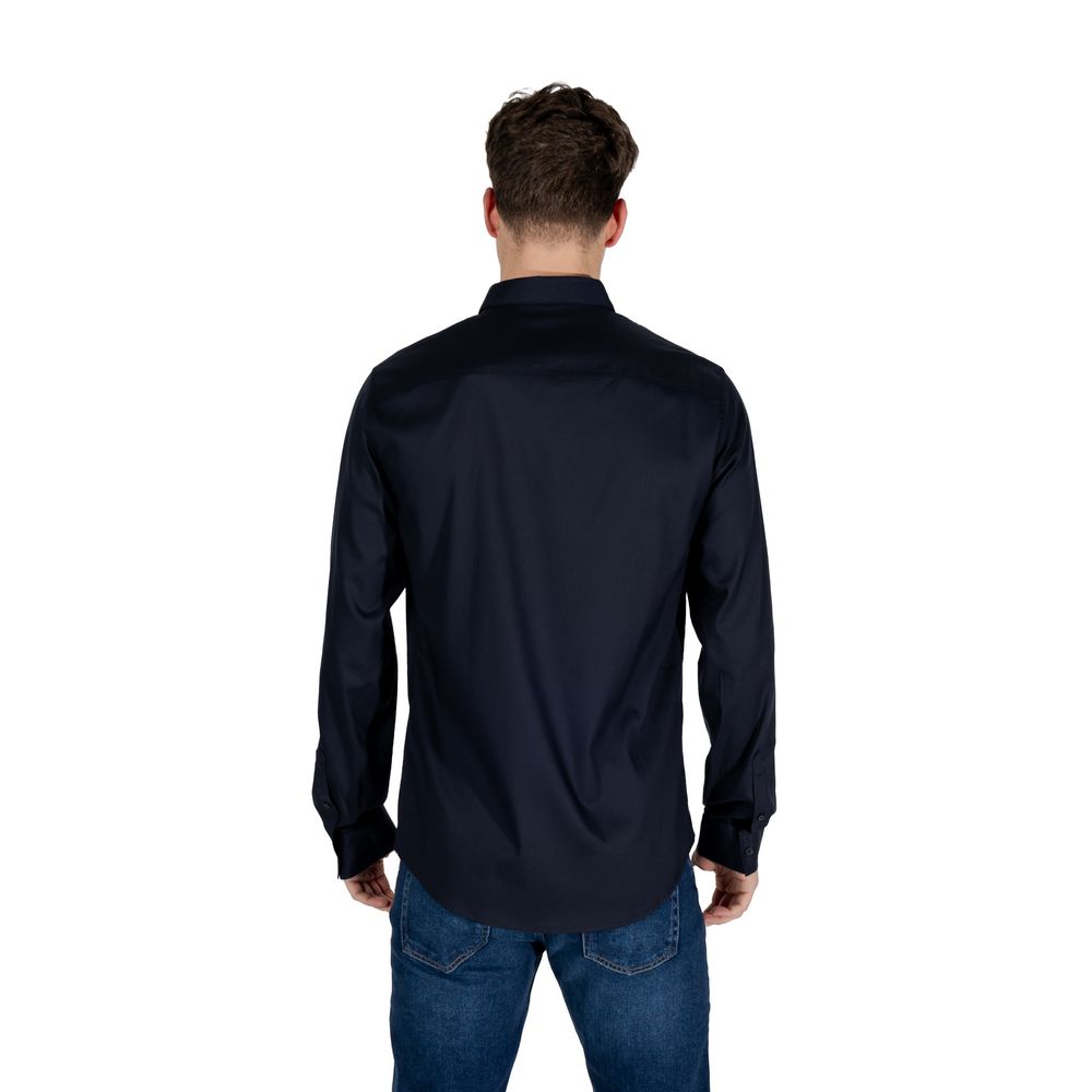 Camicia in lyocell blu