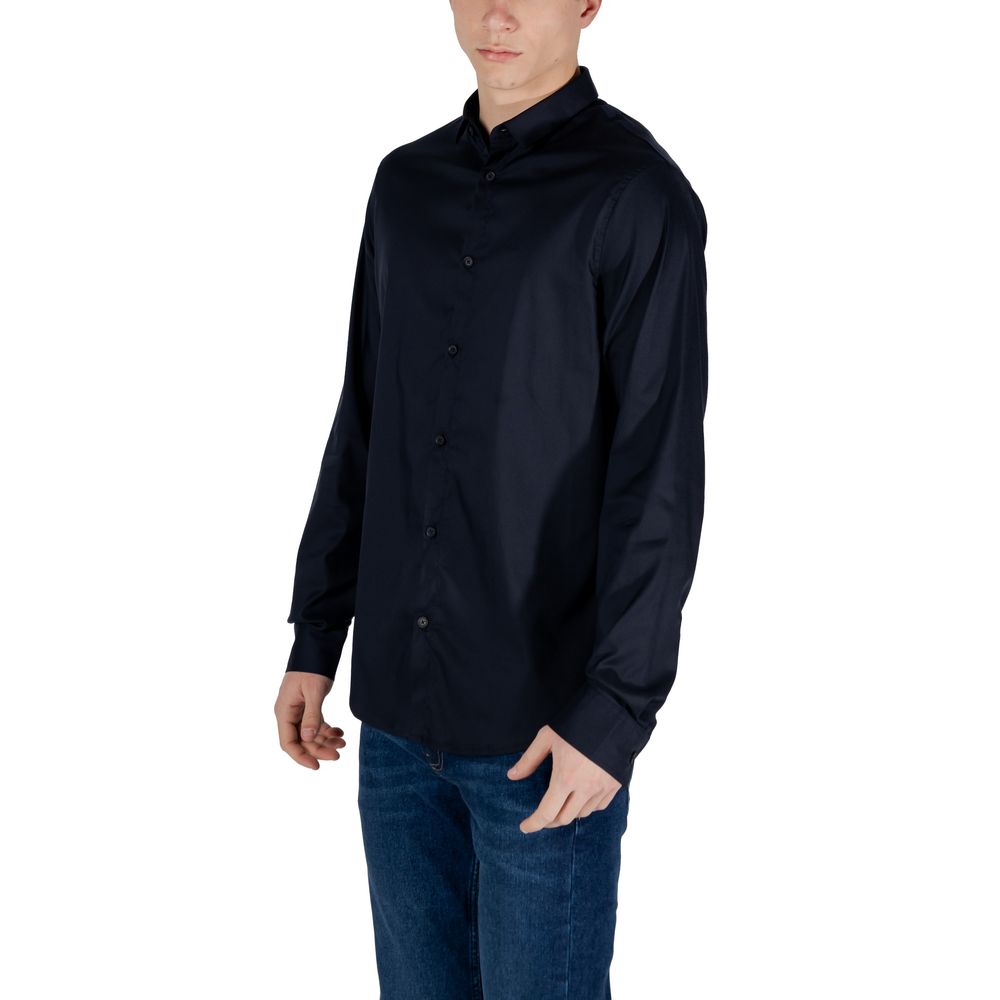 Camicia in lyocell blu