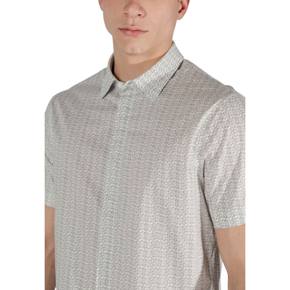 Maglietta a maniche corte in cotone color crema