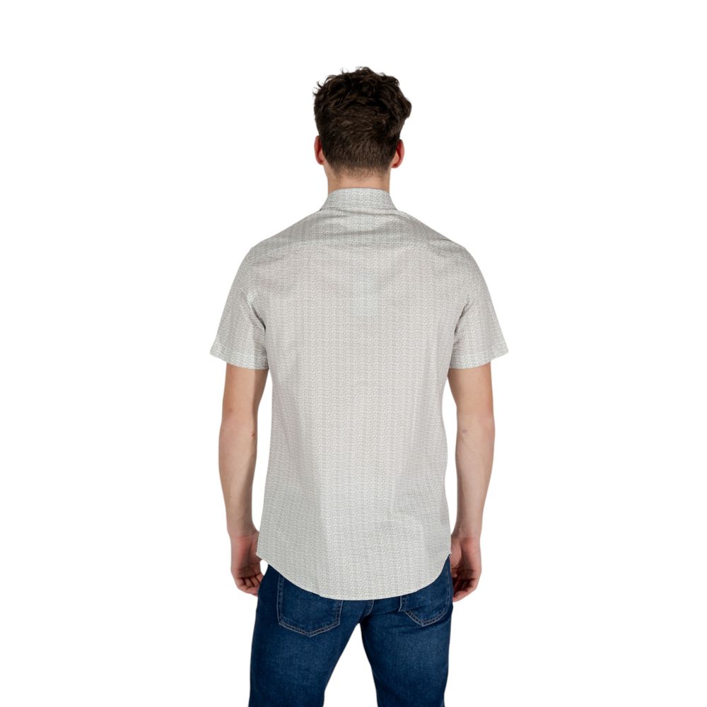 Maglietta a maniche corte in cotone color crema