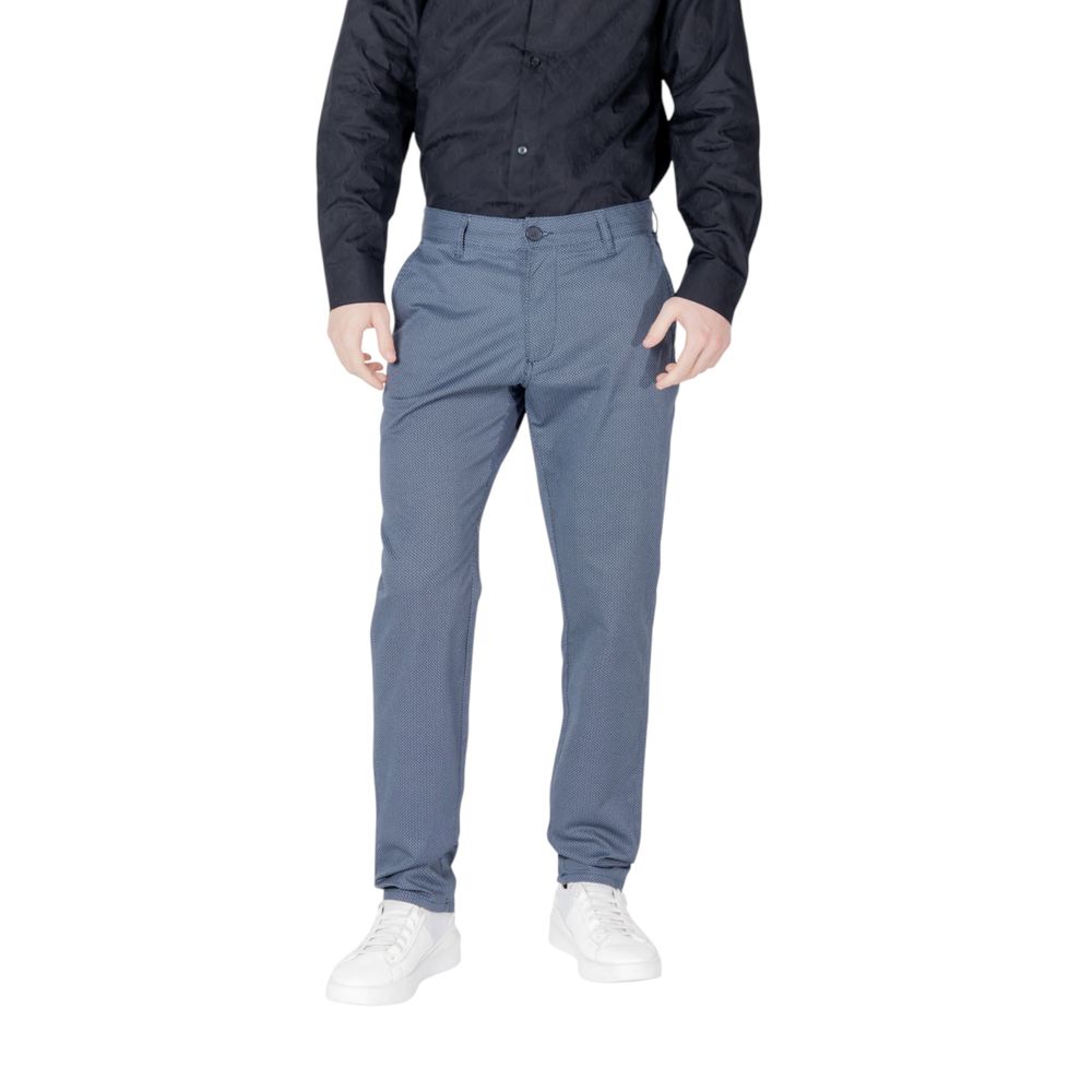 Pantaloni skinny in cotone blu