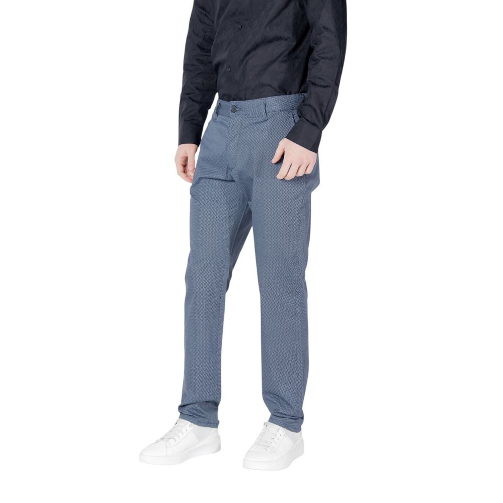 Pantaloni skinny in cotone blu