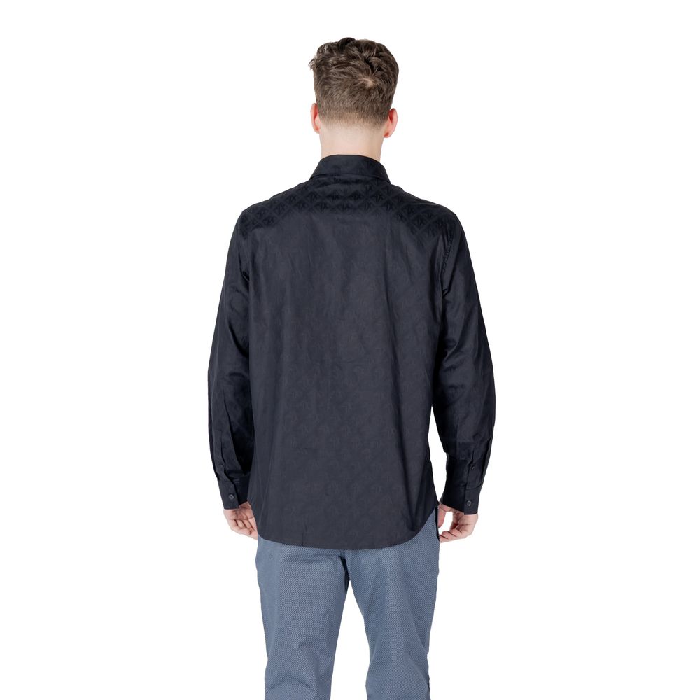 Camicia di cotone blu