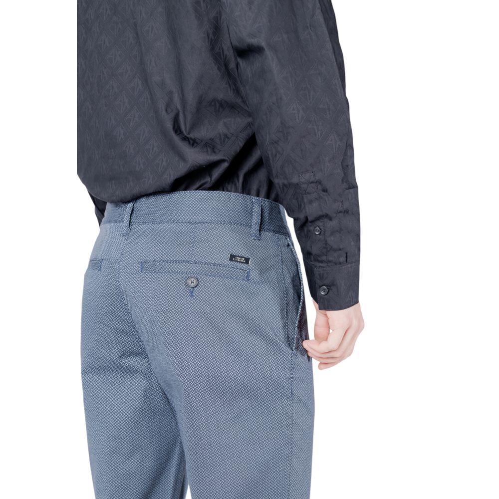 Pantaloni skinny in cotone blu