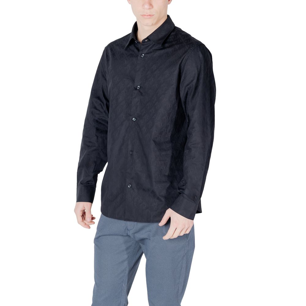 Camicia di cotone blu