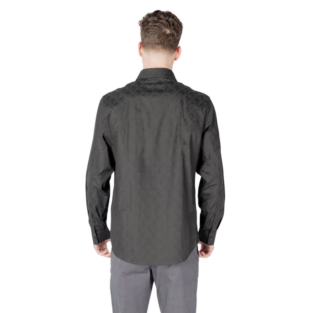 Camicia di cotone nera