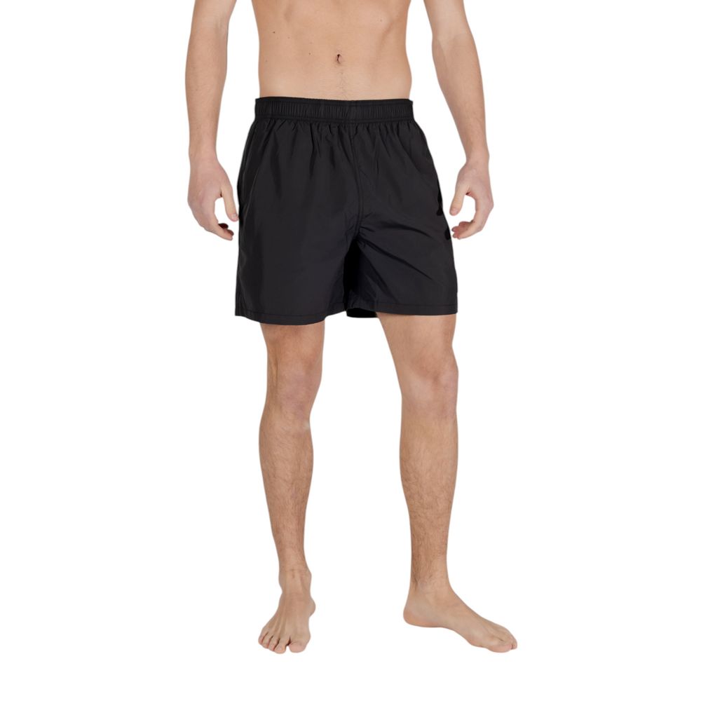 Pantaloncini da bagno in poliestere nero