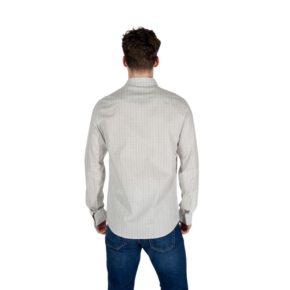 Camicia in cotone color crema