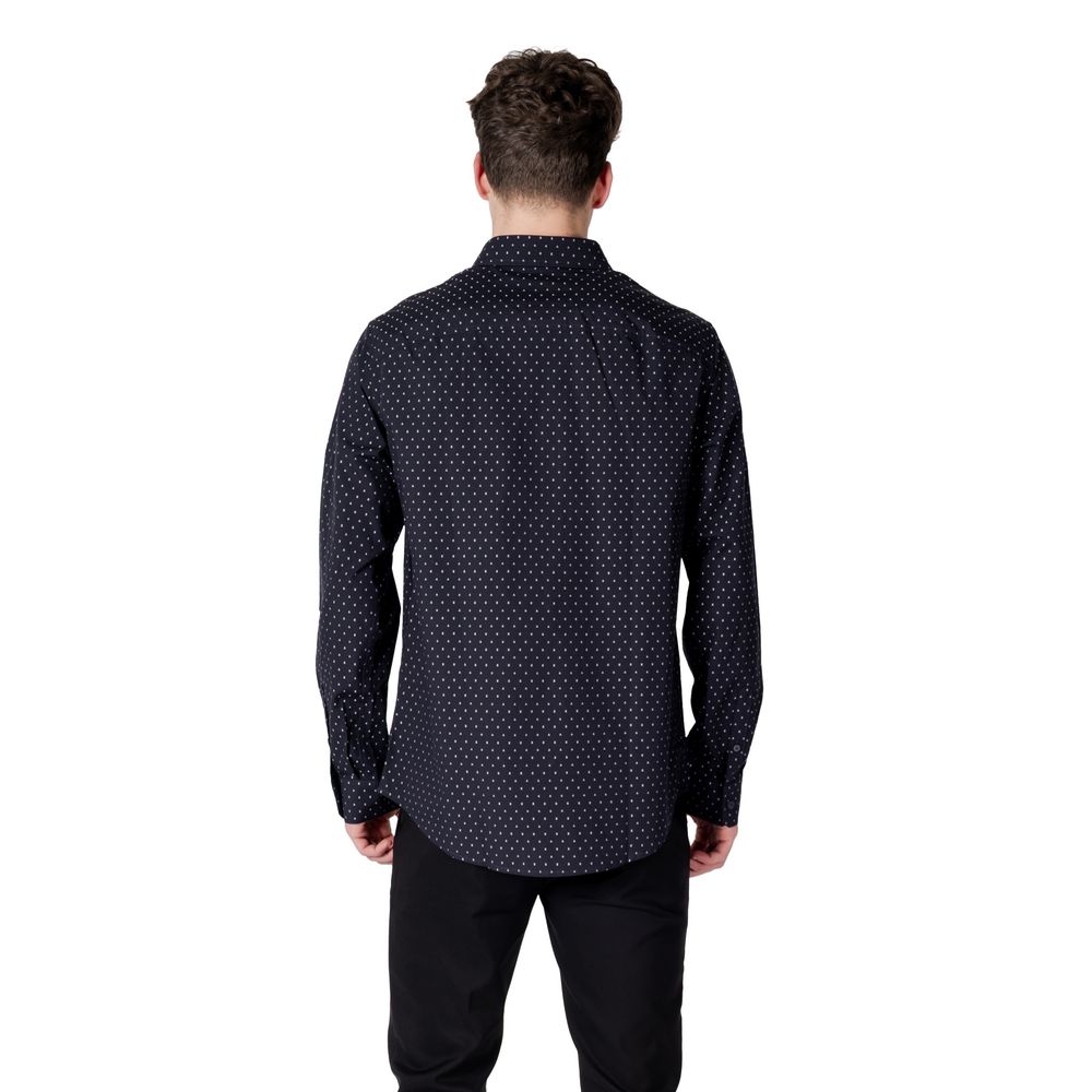 Camicia di cotone blu