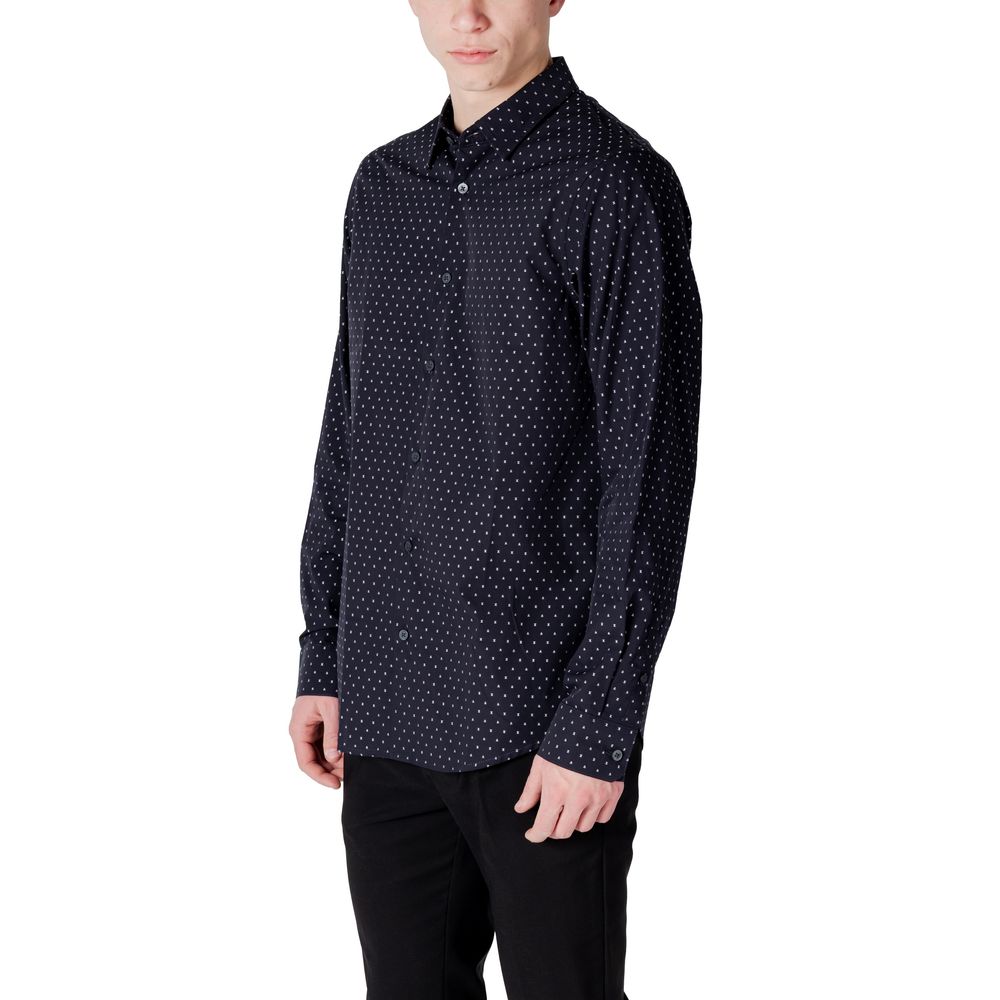 Camicia di cotone blu