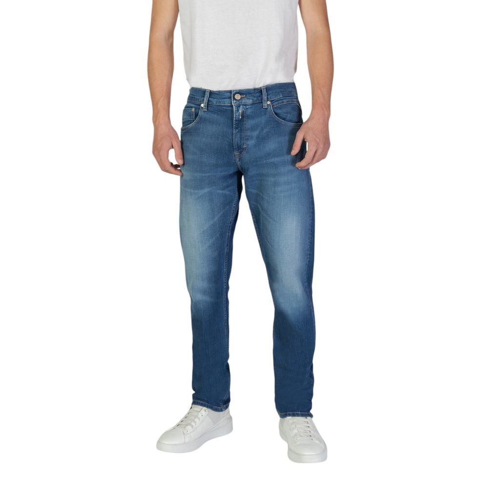 Jeans slim fit in cotone blu