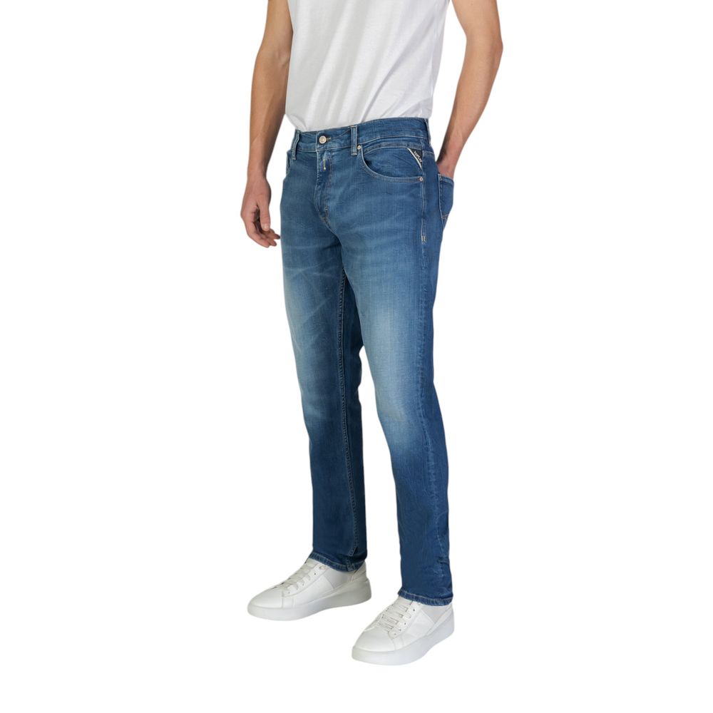 Jeans slim fit in cotone blu